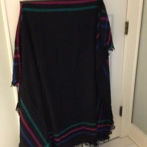 Gorgeous Italian woven scarf/throw with fringe.